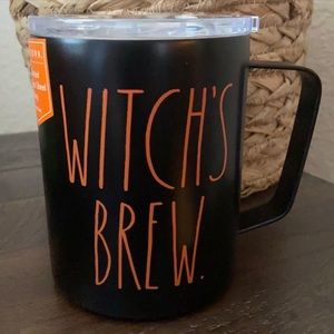 Rae Dunn “WITCH’S BREW” Insulated Stainless Steel Handle Mug w/ Lid